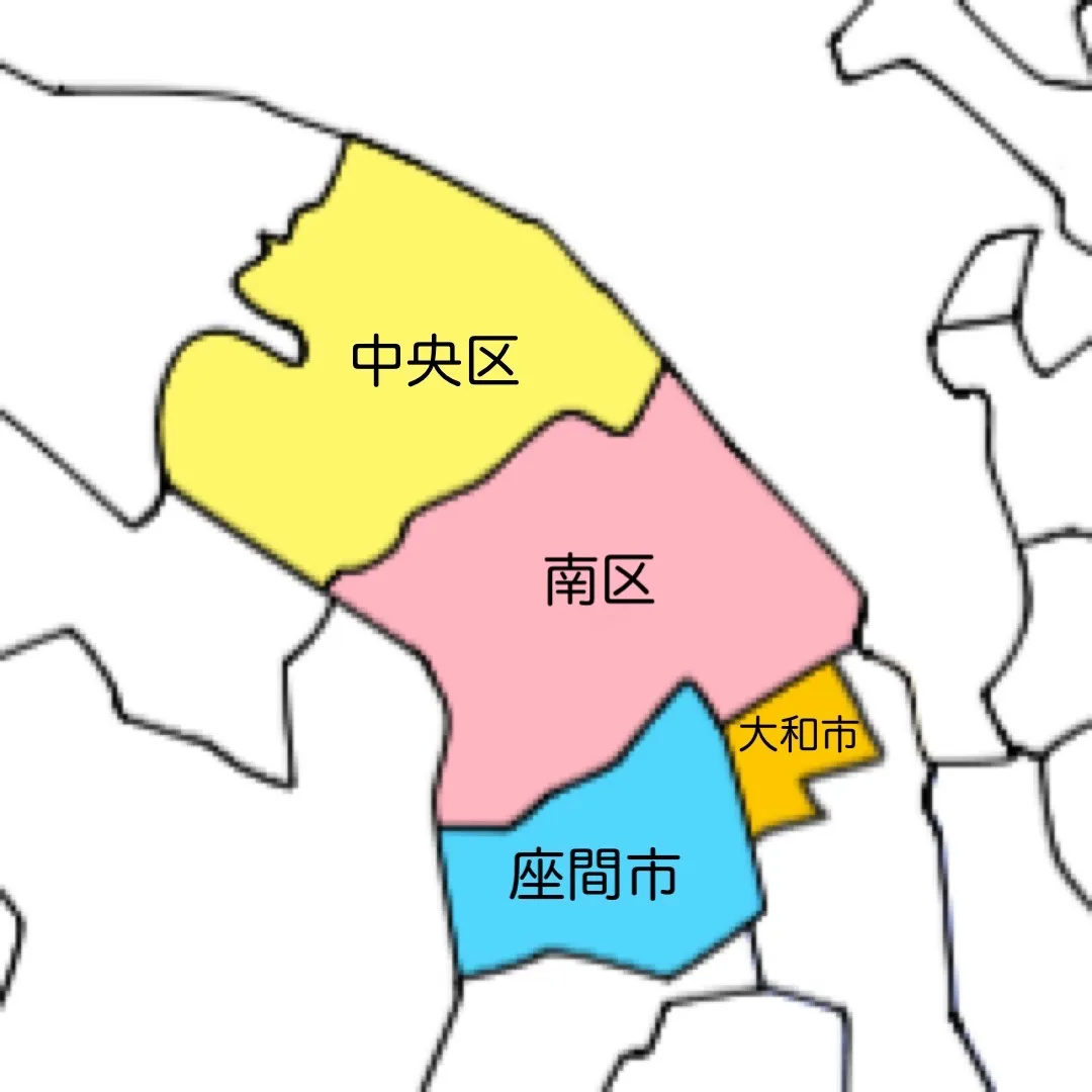 サービス地域の地図